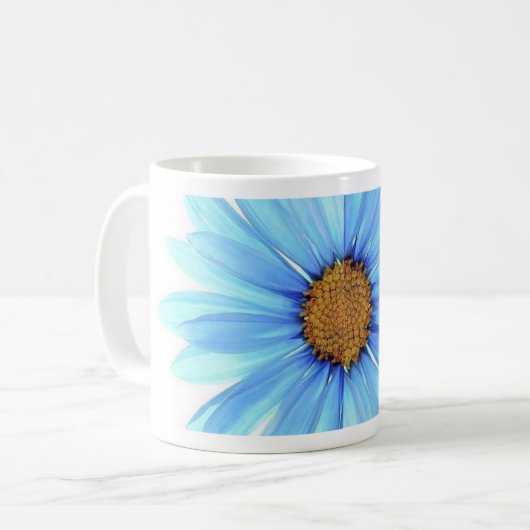 caneca flor azul koffiemok (Voorkant links)