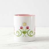 Caneca Floral 1 Tweekleurige Koffiemok (Center)