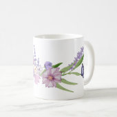Caneca Flores e Borboletas Koffiemok (Voorkant rechts)