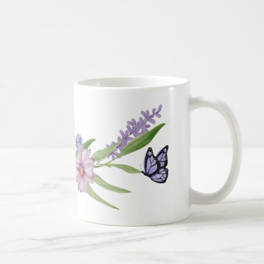 Caneca Flores e Borboletas Koffiemok (Rechts)