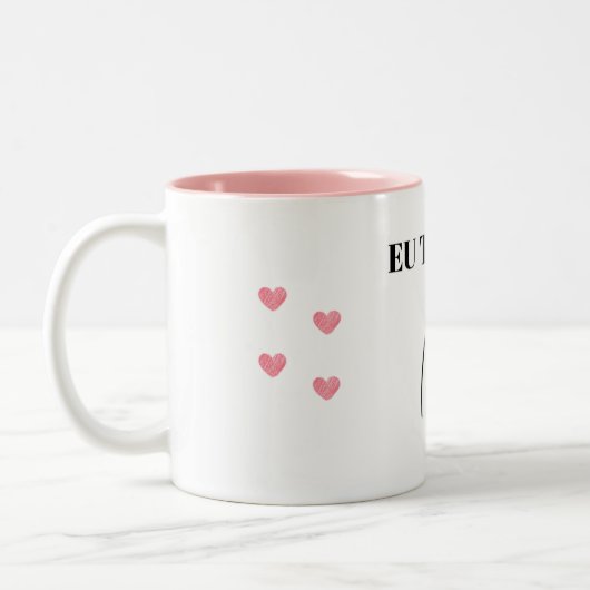 Caneca Flork EU TE AMO Tweekleurige Koffiemok (Links)