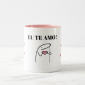 Caneca Flork EU TE AMO Tweekleurige Koffiemok (Center)