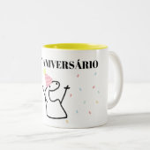 CANECA FLORK HAPPY TWEEKLEURIGE KOFFIEMOK (Voorkant rechts)