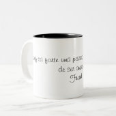 Caneca Frase de Freud Tweekleurige Koffiemok (Voorkant links)