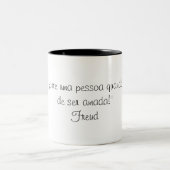 Caneca Frase de Freud Tweekleurige Koffiemok (Center)