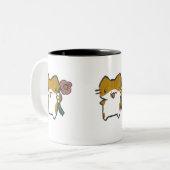 Caneca Gatinho Tweekleurige Koffiemok (Voorkant links)