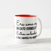 Caneca Gato Vermelho By PA Tweekleurige Koffiemok (Voorkant rechts)