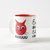 Caneca Gato Vermelho By PA Tweekleurige Koffiemok (Voorkant links)