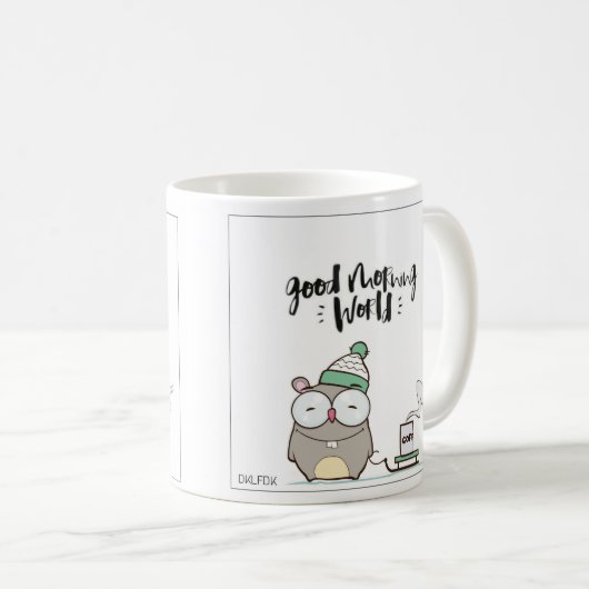 Caneca Good Morning World - DKLFDK Koffiemok (Voorkant rechts)