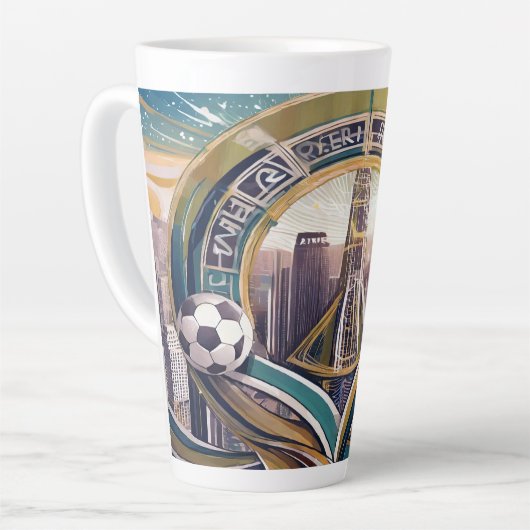 Caneca grande para café latte latte mok (Linkerhoek)