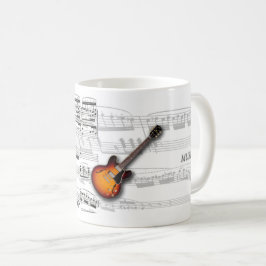 Caneca Guitarra Musica Koffiemok