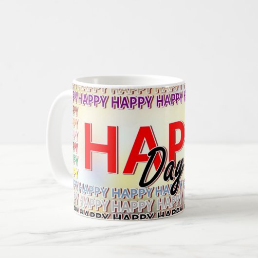 Caneca HAPPY DAY Koffiemok (Voorkant links)