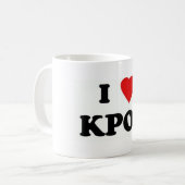 caneca i love kpop koffiemok (Voorkant links)