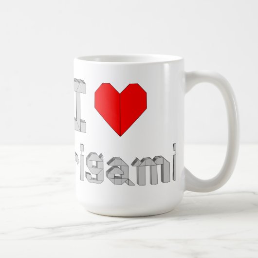 Caneca "I Love Origami" Koffiemok (Rechts)