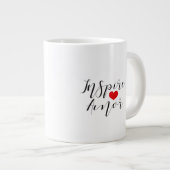 Caneca inspiradora de amor grote koffiekop (Voorkant rechts)