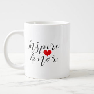 Caneca inspiradora de amor grote koffiekop