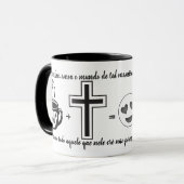Caneca Jesus + Versículo João 3:16 Mok (Voorkant links)