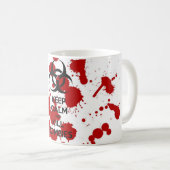 Caneca Keep Calm And Kill Zombies Koffiemok (Voorkant rechts)