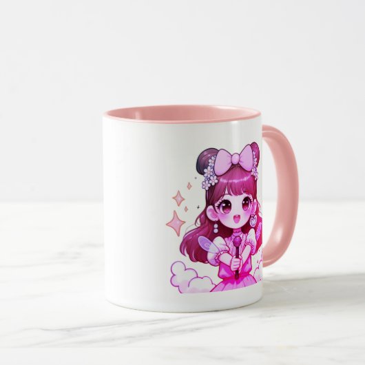 caneca kpop garota cantora desenho  mok (Voorkant rechts)
