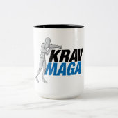 Caneca Krav Maga Self Defense Tweekleurige Koffiemok (Center)
