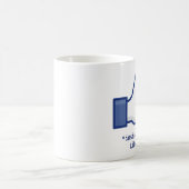 Caneca "Likes This" Facebook (Personalizável) Koffiemok (Center)