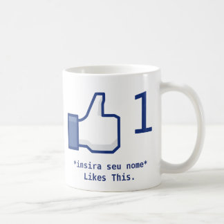 Caneca "Likes This" Facebook (Personalizável) Koffiemok