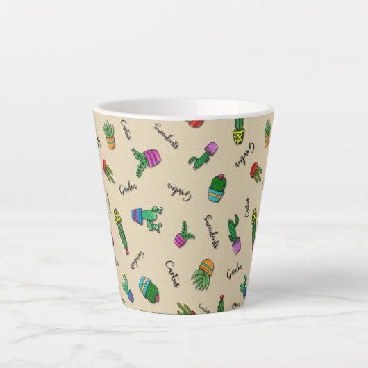 Caneca Linha Cactus Latte Mok (Voorkant)