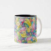 Caneca Linha Frutas Fun Tweekleurige Koffiemok (Voorkant rechts)