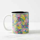 Caneca Linha Frutas Fun Tweekleurige Koffiemok (Links)