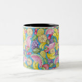 Caneca Linha Frutas Fun Tweekleurige Koffiemok (Center)