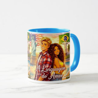 Caneca literária A linguagem do amor Mok