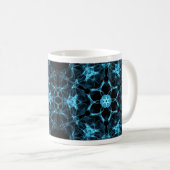 caneca Mandala Espectral Blue Koffiemok (Voorkant rechts)