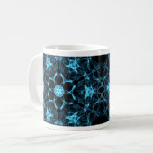 caneca Mandala Espectral Blue Koffiemok (Voorkant links)