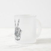 Caneca Mão Caveira Paz e Amor Matglas Koffiemok (Voorkant rechts)