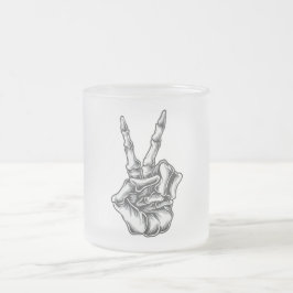 Caneca Mão Caveira Paz e Amor Matglas Koffiemok