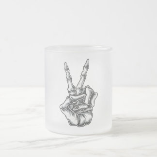 Caneca Mão Caveira Paz e Amor Matglas Koffiemok