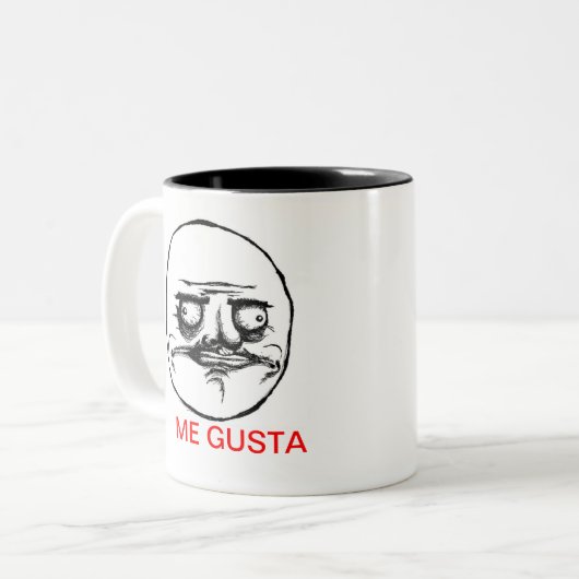 CANECA ME GUSTA! TWEEKLEURIGE KOFFIEMOK (Voorkant links)