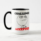 Caneca Memes - Challenge Accepted Mok (Links)