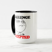 Caneca Memes - Challenge Accepted Mok (Voorkant links)