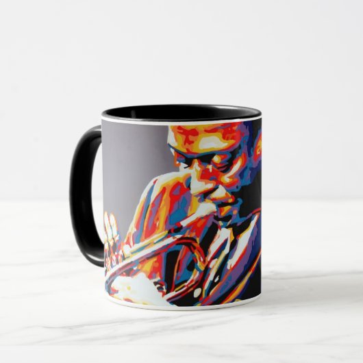 Caneca Miles Davis- Jazz Style Mok (Voorkant links)