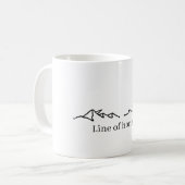 Caneca minimalista montanhas koffiemok (Voorkant links)