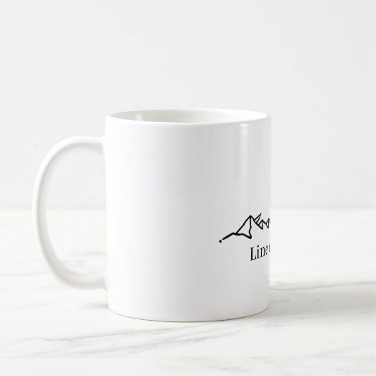 Caneca minimalista montanhas koffiemok (Links)