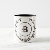 Caneca Monograma Tweekleurige Koffiemok (Center)