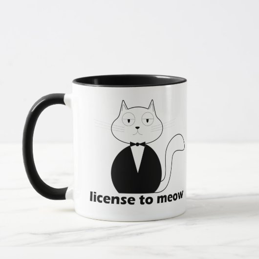 Caneca Mug - Cat. License to Meow Mok (Links)