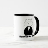 Caneca Mug - Cat. License to Meow Mok (Voorkant rechts)