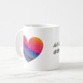 Caneca (Mug) Quebra-Cabeça do Nosso Coração Koffiemok (Voorkant links)