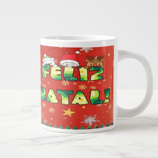 Caneca Natalina Clássica Grote Koffiekop (Rechts)