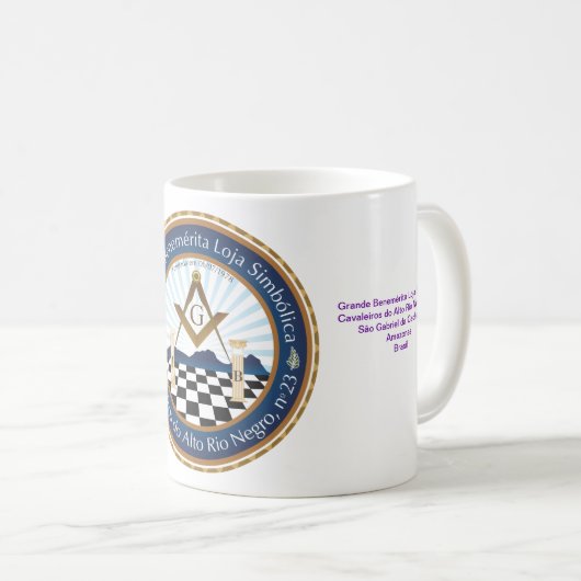 Caneca Oficial da CARN Freemason Koffiemok (Voorkant rechts)