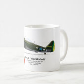 Caneca P-47D Thunderbolt - Senta a Pua - FAB Koffiemok (Voorkant rechts)