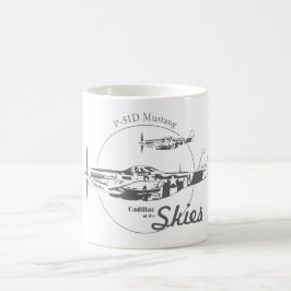 Caneca P-51D Mustang USAF WWII Koffiemok